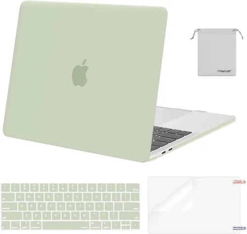 Vista 45 de MOSISO - Carcasa rígida de plástico, cubierta de teclado, protector de pantalla y bolsa de almacenamiento para MacBook Pro 13 pulgadas/33 cm
