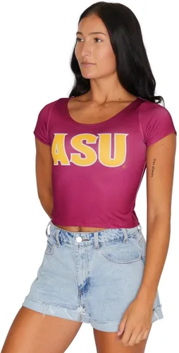 Vista 36 de Lojobands Camiseta corta ajustada para mujer, hecha en Estados Unidos, talla única