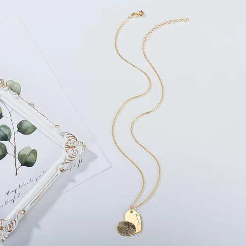 Vista 4 de Collar personalizado con dije de mensaje de escritura a mano, grabado personalizado, collar conmemorativo para mujer, joyería conmemorativa, regalo