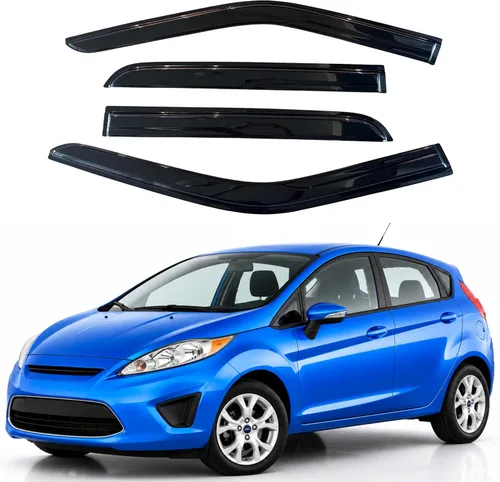 Vista 17 de IG - Visera para ventana para Ford Bronco y F150-F350 1980-1996, deflector lateral tipo cinta adhesiva, resistente, contra lluvia y viento