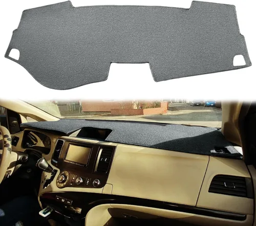 Vista 8 de Alfombrilla para tablero compatible con Toyota Sienna 2004-2010 (04-10 beige) F99 36-38 Beige