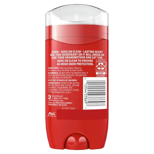 Vista 3 de Old Spice Desodorante sin aluminio para hombres, Wolfthorn, protección de 48 horas, 3 onzas cada uno, paquete de 3