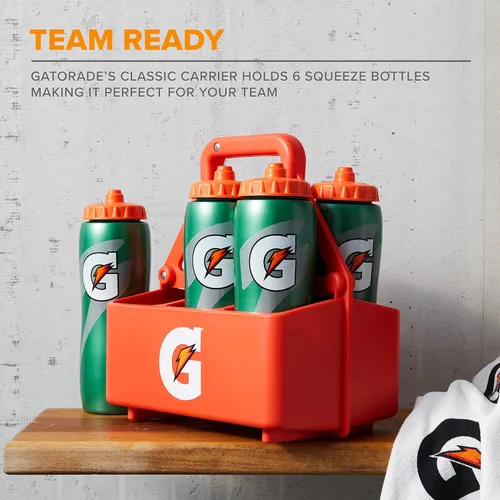 Vista 3 de Gatorade Soporte para botellas exprimible (capacidad para 6 botellas), naranja