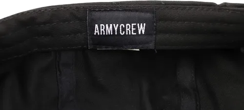 Vista 3 de Armycrew Gorra de periódico de gran tamaño 2XL ligera 100% algodón con parte trasera elástica Negro