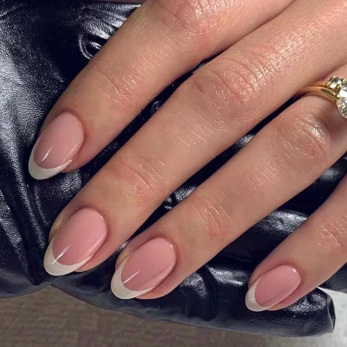 Vista 8 de Uñas postizas a presión, uñas postizas medianas con diseño de almendra, 24 A-1