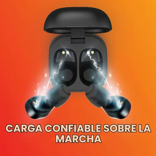 Vista 5 de Mini auriculares inalámbricos invisibles, Bluetooth 5.3, micrófono y A-Negro
