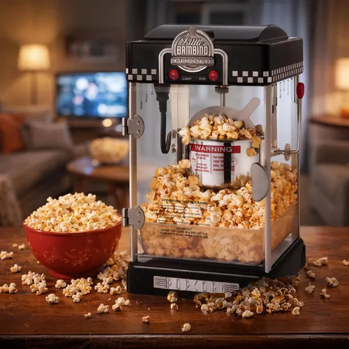 Vista 9 de Great Northern Popcorn Little Bambino 2.5oz Máquina de palomitas de maíz Negro