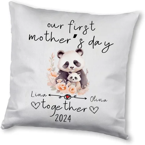 Vista 14 de Mother's Day Panda, Personalised Pillow Case Decor for Home, Present for Mom, Grandmother, for Her