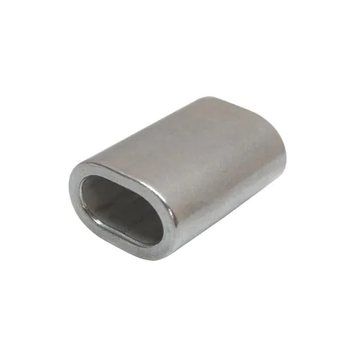 Vista 2 de 10 piezas de acero inoxidable marino cable cable clip 1/16 "conector de tubo de manga prensado ovalado