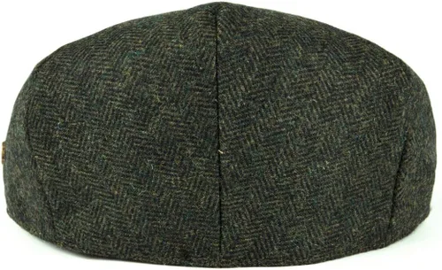 Vista 4 de VOBOOM - Gorra plana en espiga para hombre con mezcla de lana