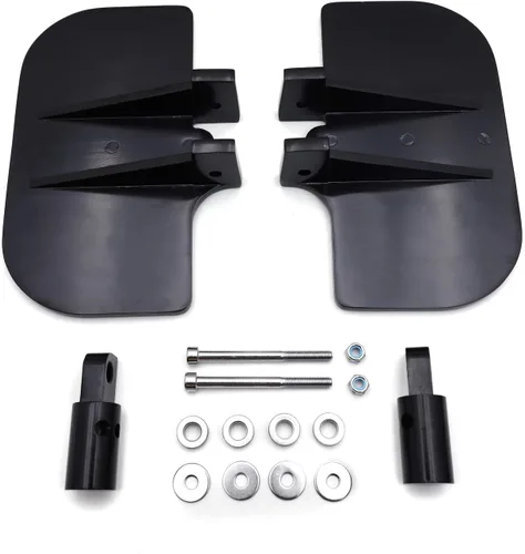 Vista 8 de HK MOTO HongK- Motocicleta Pasajero Mini Floorboards Pasapiés Traseros Soportes de Reposapiés Compatible con H-D Dyna Fat Bob Low Rider Street Bob