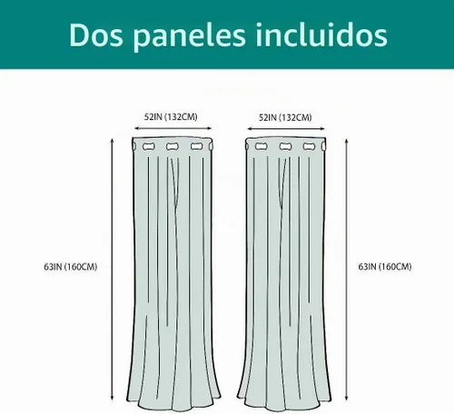 Vista 2 de LORDTEX Cortinas navideñas con estampado de ciervos y nieve para sala