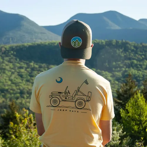 Vista 6 de Sombrero de camionero Sky Trees - Verde Caqui - Cierre Snapback, Caqui Verde