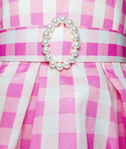 Vista 6 de Disfraz de cosplay rosa para niñas, disfraz de fiesta de cumpleaños de Halloween con accesorios de 3 a 12 años