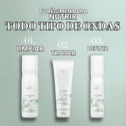 Vista 9 de WELLA PROFESSIONALS Nutricurls Champú para Ondas Formulado con Complejo Nutritivo Nutricurls Nutricurls Nutrir y Define Sin Sulfatos