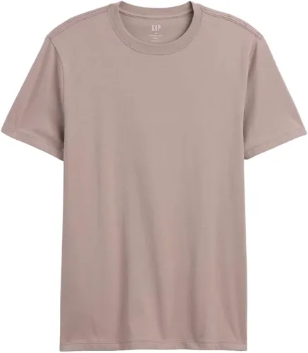 Vista 67 de Camiseta de cuello redondo Gap para hombre, mangas cortas, estilo casual Negro