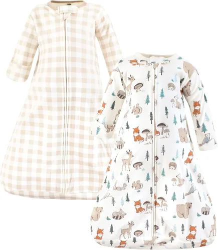 Vista 28 de Hudson Baby Saco de dormir unisex de algodón con manga larga para bebé, saco, manta