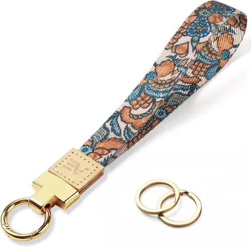 Vista 47 de EcoVision - Llaveros lindos con correa para llaves, llavero de muñeca para mujer, correa de insignia con 2 argollas para llaves