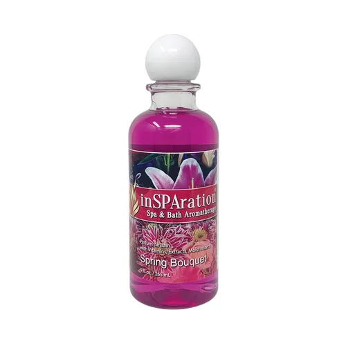 Vista 29 de inSPAration Spa and Bath Aromatherapy 111X Líquido de Spa, 9 Onzas, April Showers, Morado