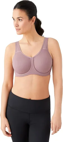 Vista 12 de Wacoal Sujetador deportivo Simone Sport sin forro de cobertura completa con aros para mujer, 855170 Arena