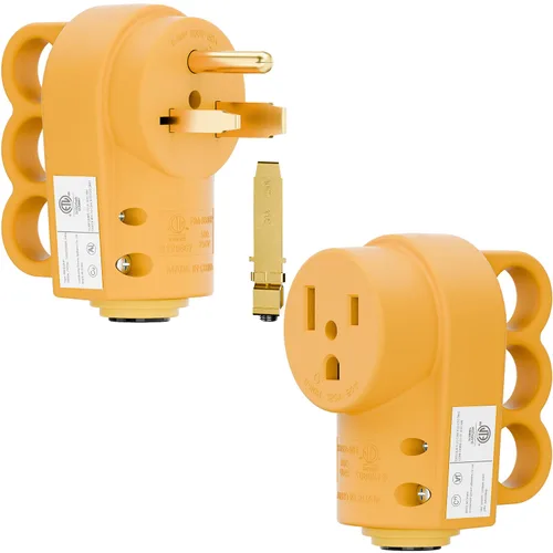 Vista 8 de Receptáculo de soldador hembra Nema 6-50R, enchufe de 3 clavijas ETL de 50 A