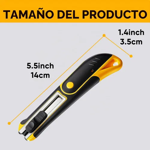 Vista 5 de STEELITE Plexiglass Cutter Acrylic Cutting Knife and 13 Pcs Blade Set, Easy to Use Multi-Use Cutter with Cutting Blade