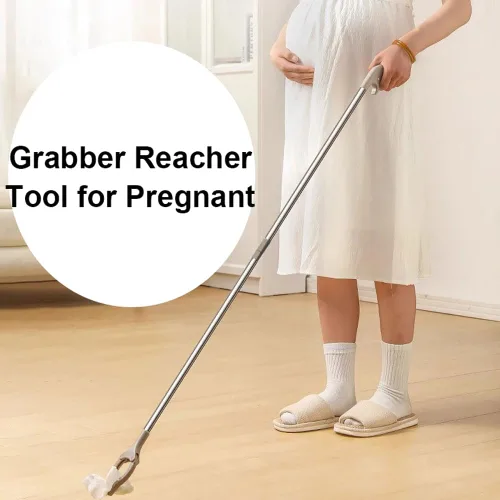 Vista 5 de Herramienta de agarre plegable de 32.7/39 pulgadas, extensor de brazo extra largo para embarazadas y ancianas discapacitadas, herramientas