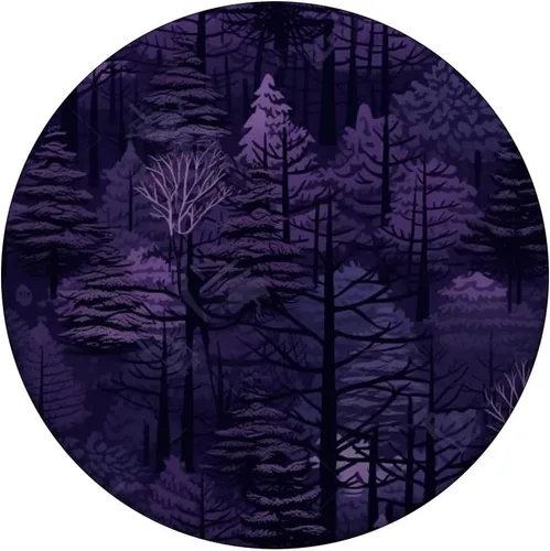 Vista 3 de PopSockets PopGrip estándar de bosque morado oscuro
