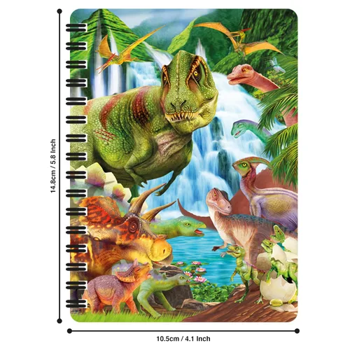 Vista 25 de 3D LiveLife Jotter - Our Solar System from Deluxebase. Lenticular 3D Space 6x4 Spiral Notebook with plain recycled paper pages. Artwork licensed