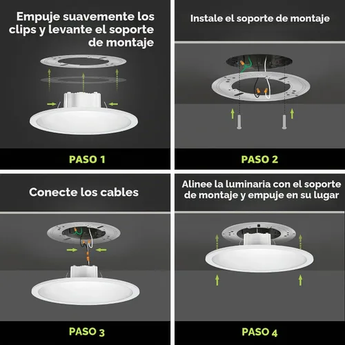 Vista 8 de Feit Electric Lámpara LED de techo empotrada, se adapta a latas de 4 pulgadas, 5CCT, 1 paquete