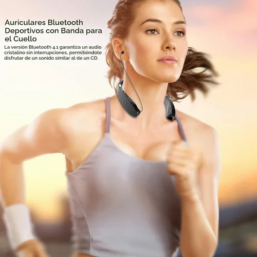 Vista 7 de Auriculares Bluetooth plegables, Beartwo Auriculares Bluetooth retráctiles ligeros para deportes y ejercicio, auriculares inalámbricos estéreo