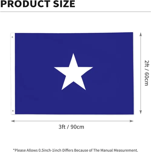 Vista 3 de Bonnie Blue Flag Premium 2x3FT Flag - Durable and Vibrant Design for Indoor/Outdoor Use
