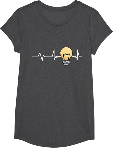 Vista 71 de Bombilla Heartbeat bombilla regalo bombilla bombilla camiseta Negro