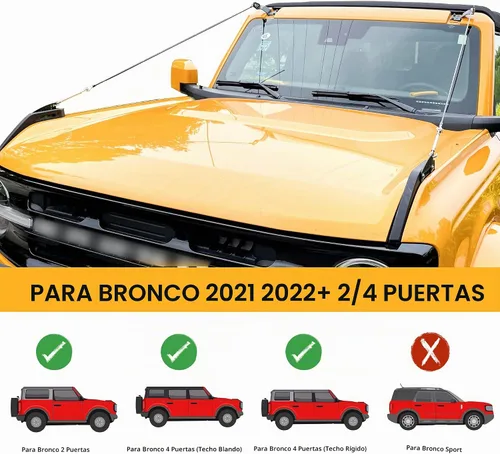 Vista 6 de Kit de elevadores de extremidades ajustables compatibles con accesorios exteriores Ford Bronco 2/4 puertas 2021 2022 2023 2024 2025 nuevos a través