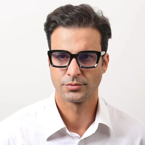 Vista 3 de DXYXYO Lentes de lectura con bloqueo de luz azul para mujer, de gran tamaño, para lectura de computadora, estilo retro Paquete de 3 Negro