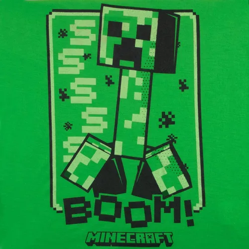 Vista 5 de Minecraft Creeper - Juego de 4 camisetas para niños, 4