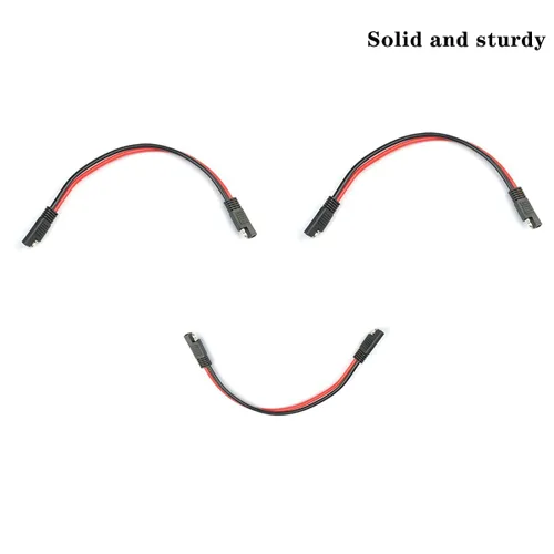 Vista 5 de Paquete de 5 arneses de cables de desconexión rápida polarizados de calibre 10 de 2 pines, conector SAE, cable de conexión tipo bala