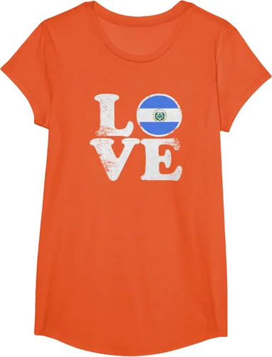 Vista 40 de Love El Salvador Flag tShirt Home Pride Distressed Tee T-Shirt