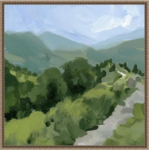 Vista 14 de Amanti Art Lienzo enmarcado para pared, camino forrado de árbol I de 16 x 16 pulgadas, por Victoria Barnes, lienzo enmarcado para pared, obras