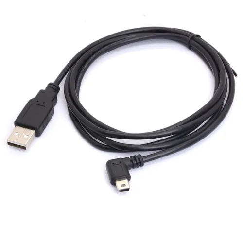 Vista 5 de Cable de carga de sincronización de datos Mini 5P a USB 2.0 en ángulo