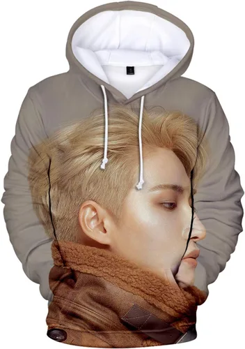 Vista 13 de Xkpopfans Kpop ATEEZ Sudadera con capucha con estampado 3D del tesoro Wooyoung San Mingi