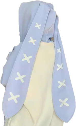 Vista 3 de Suéter con capucha para mujer, talla grande, con orejas de conejo, estilo kawaii