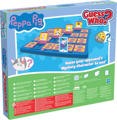 Vista 4 de Winning Moves Peppa Pig Guess Who? Board game including Peppa, Mummy Pig, George, Daddy Pig easy to set up, gift for children from 6 years