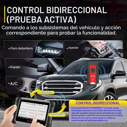 Vista 7 de Autel MaxiSYS MS906 Pro-TS Scanner w/Full TPMS Diagnostic, ECU &3000+ Test