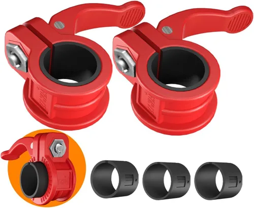 Vista 10 de Mini clips de barra de 1 pulgada I collar de barra ajustable de varios tamaños I Abrazaderas de barra de 1 pulgada, clips de peso de liberación Negro
