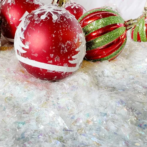 Vista 7 de Jimmy Jem's - Navidad blanco iridiscente para globos de nieve, decoraciones 32 oz (9700)
