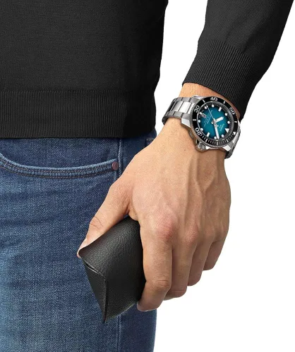 Vista 2 de Tissot Seastar PRO 2K PW80 SS BR Aqua IND Gris Mecánico