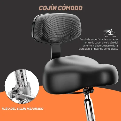 Vista 4 de MOONCOOL Triciclos para adultos de 3 ruedas y 7 velocidades, triciclos para adultos de 20/24/26 pulgadas, bicicleta de 3 ruedas con cesta