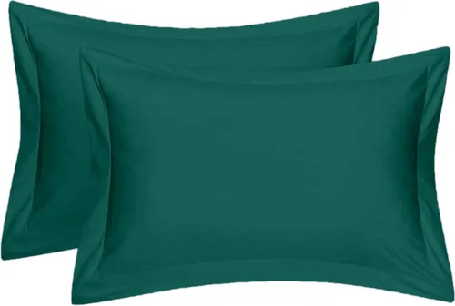 Vista 36 de Juego de 2 fundas de almohada estándar de 600 hilos, 100% algodón egipcio, con cierre de sobre, tamaño estándar de 20 x 26 pulgadas, fundas