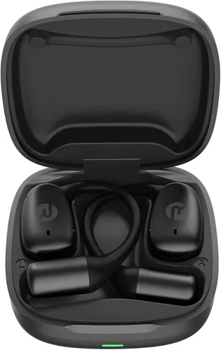 Vista 2 de Raycon Essential Open Earbuds – Auriculares inalámbricos True Wireless de oído abierto con Bluetooth 6.0, ultraligeros, diseño de gancho cómodo